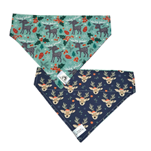 Charger l'image dans la galerie, Foulard 2 en 1 pour chien moyen pour Noël - N025
