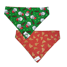 Charger l'image dans la galerie, Foulard 2 en 1 pour chien moyen pour Noël - NM001
