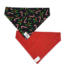 Charger l'image dans la galerie, Foulard 2 en 1 pour chien moyen pour Noël - NM006
