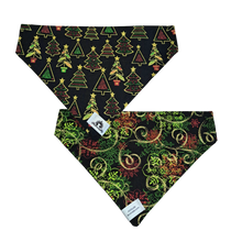 Charger l'image dans la galerie, Foulard 2 en 1 pour chien moyen pour Noël - NM010
