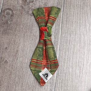 Cravate 2 en 1 - 6 po - Carreauté classique de Noël
