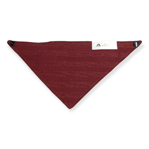 Foulard chic pour chat et petit chien - Rayures rouge vin