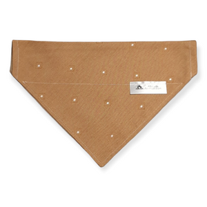 Foulard chic pour grand chien - Carrés dorés