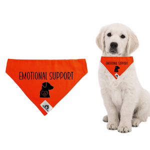Medium Dog bandana - EMOTIONAL SUPPORT