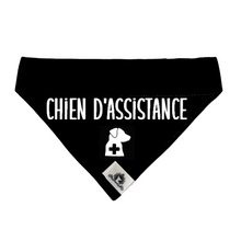 Charger l&#39;image dans la galerie, Foulard pour grand chien CHIEN D&#39;ASSISTANCE
