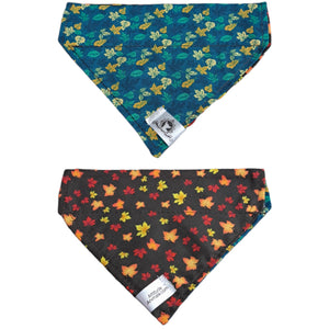 Foulard 2 en 1 pour chien moyen - Automne A002