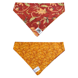 Foulard 2 en 1 pour chien moyen - Automne A007