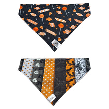 Charger l&#39;image dans la galerie, Foulard 2 en 1 pour chien moyen - Halloween H006
