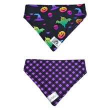 Charger l&#39;image dans la galerie, Foulard 2 en 1 pour chat et petit chien - Halloween H007
