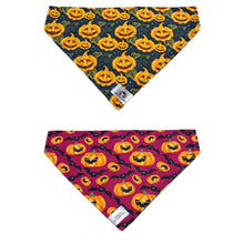 Charger l&#39;image dans la galerie, Foulard 2 en 1 pour chien moyen - Halloween H008
