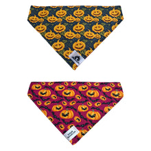 Charger l&#39;image dans la galerie, Foulard 2 en 1 pour grand chien - Halloween H008
