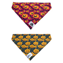 Charger l&#39;image dans la galerie, Foulard 2 en 1 pour grand chien - Halloween H009
