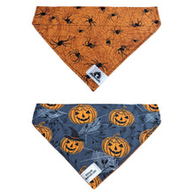 Charger l&#39;image dans la galerie, Foulard 2 en 1 pour grand chien - Halloween H010
