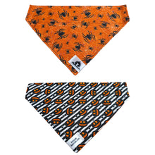 Charger l&#39;image dans la galerie, Foulard 2 en 1 pour grand chien - Halloween H012
