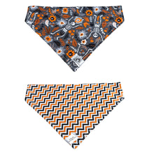 Charger l&#39;image dans la galerie, Foulard 2 en 1 pour chien moyen - Halloween H014
