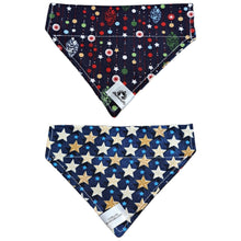 Charger l&#39;image dans la galerie, Foulard 2 en 1 pour chat et petit chien - Guirlandes de Noël - N004
