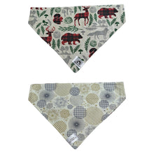 Charger l&#39;image dans la galerie, Foulard 2 en 1 pour chien moyen pour Noël - N011
