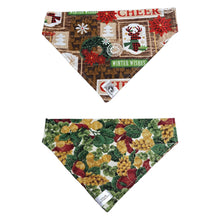 Charger l&#39;image dans la galerie, Foulard 2 en 1 pour chien moyen pour Noël - N012
