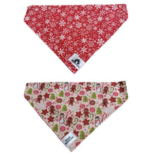 Charger l&#39;image dans la galerie, Foulard 2 en 1 pour grand chien pour Noël - N023
