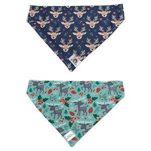 Foulard 2 en 1 pour chien moyen pour Noël - N026