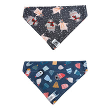 Charger l&#39;image dans la galerie, Foulard 2 en 1 pour chien moyen pour Noël - N027

