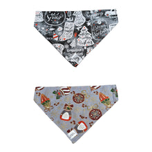 Charger l&#39;image dans la galerie, Foulard 2 en 1 pour chien moyen pour Noël - N029
