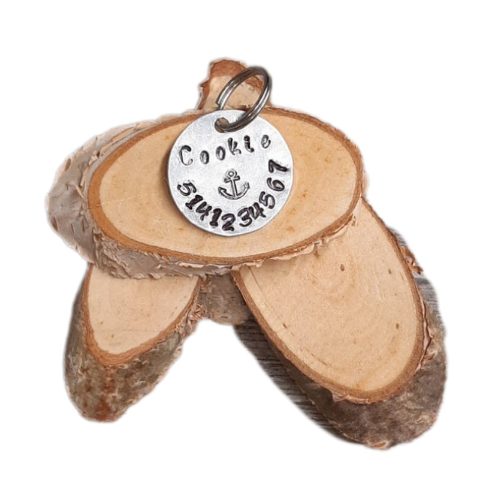 Médaille pour chien et chat à personnaliser - Ancre