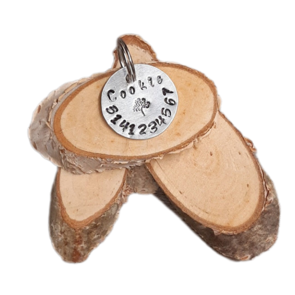 Médaille pour chien et chat à personnaliser - Arbre