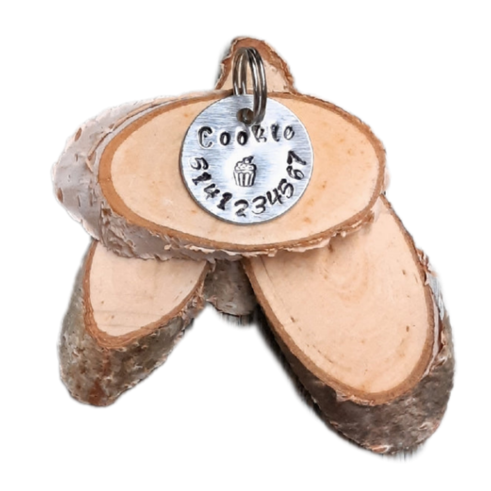 Médaille pour chien et chat à personnaliser - Cup cake