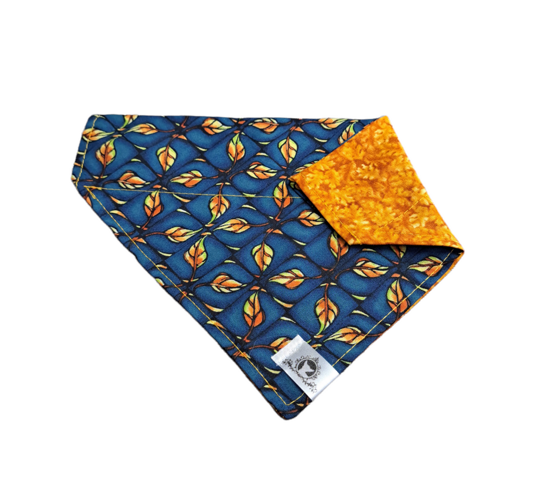 Foulard 2 en 1 pour chien moyen - Automne A006