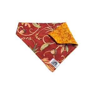 Foulard 2 en 1 pour chien moyen - Automne A007