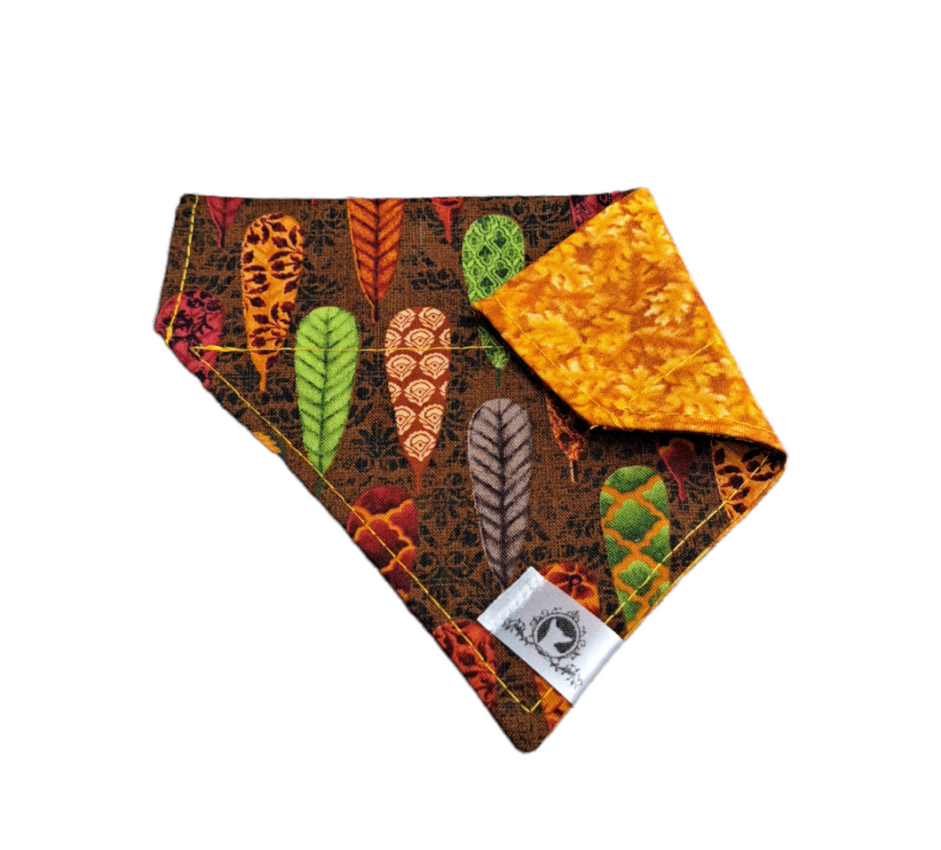 Foulard 2 en 1 pour chat et petit chien - Automne A011