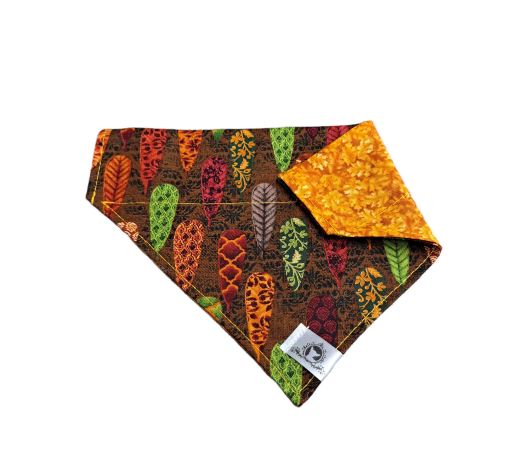 Foulard 2 en 1 pour chien moyen - Automne A011