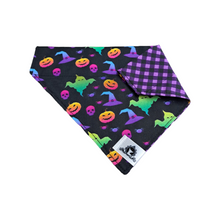 Charger l&#39;image dans la galerie, Foulard 2 en 1 pour grand chien - Halloween H007
