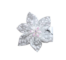 Charger l&#39;image dans la galerie, Fleur pour chien ou chat - Féérie de Noël blanc - no 120
