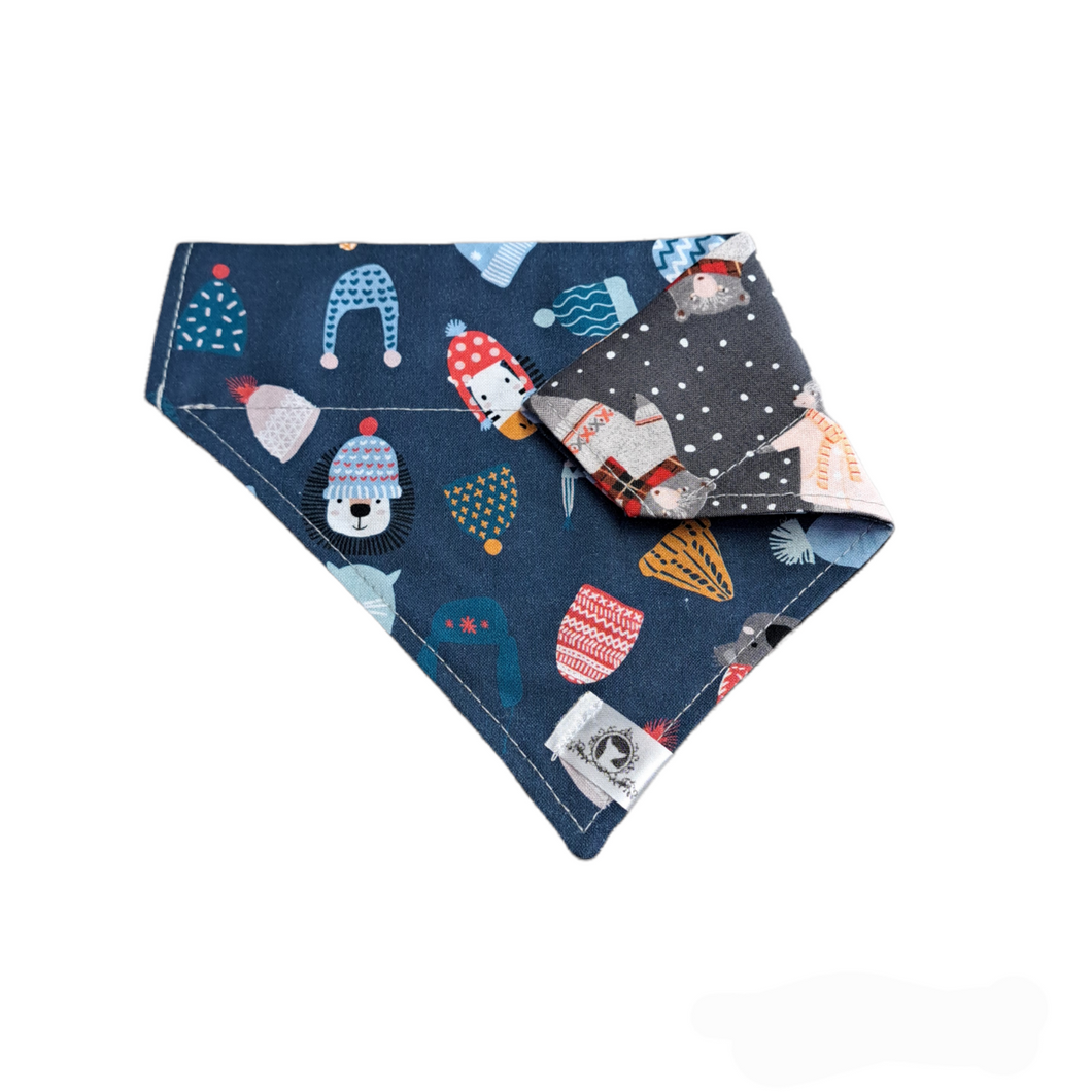 Foulard 2 en 1 pour chien moyen pour Noël - N013