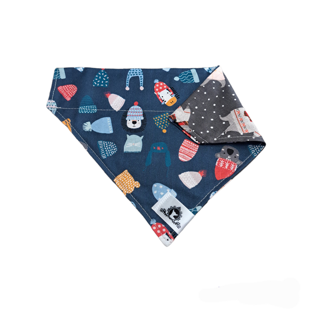 Foulard 2 en 1 pour grand chien pour Noël - N013