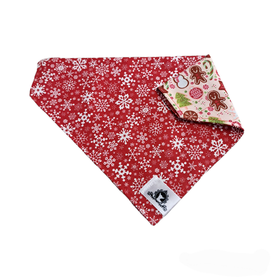 Foulard 2 en 1 pour grand chien pour Noël - N023