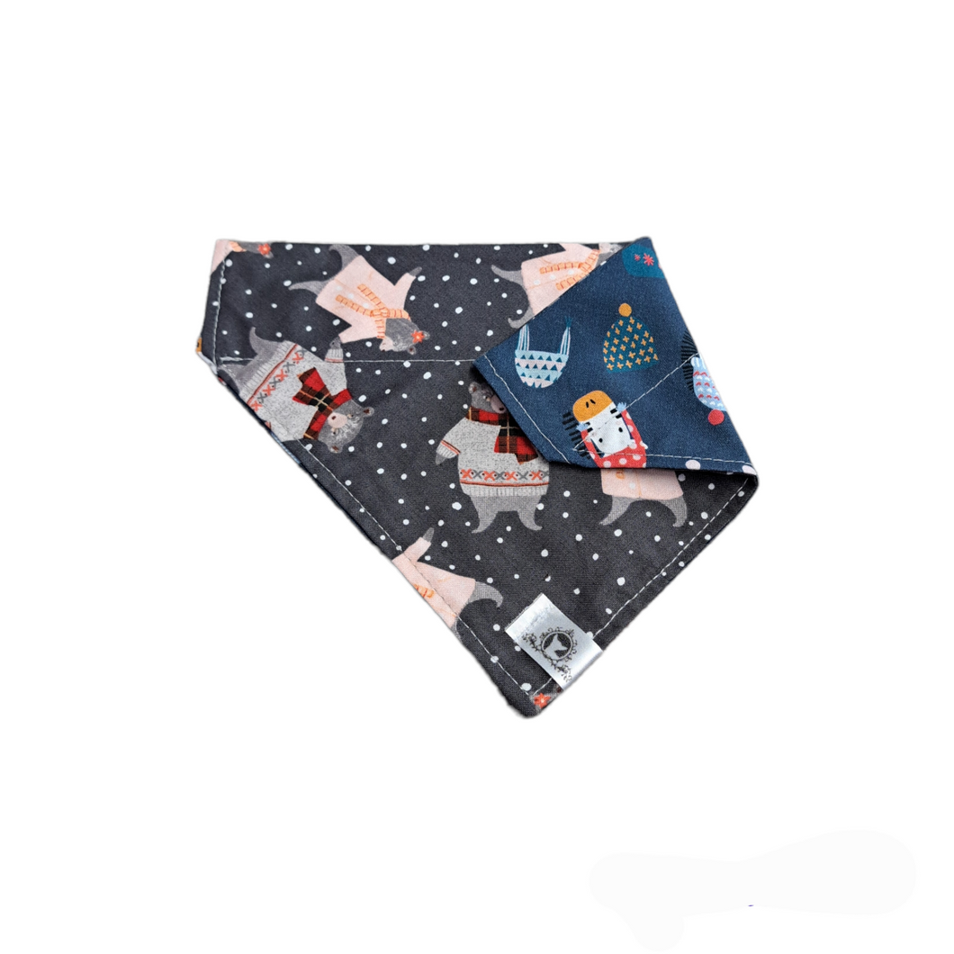 Foulard 2 en 1 pour chien moyen pour Noël - N027