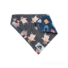 Charger l&#39;image dans la galerie, Foulard 2 en 1 pour grand chien pour Noël - N027
