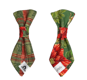 Cravate 2 en 1 - 8 po - Carreauté classique de Noël